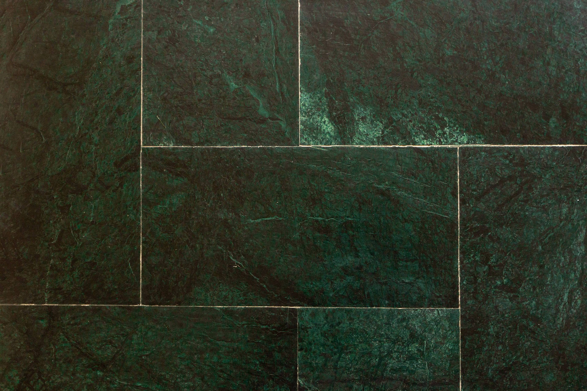 Dark Green Rectangles Marble Laptop