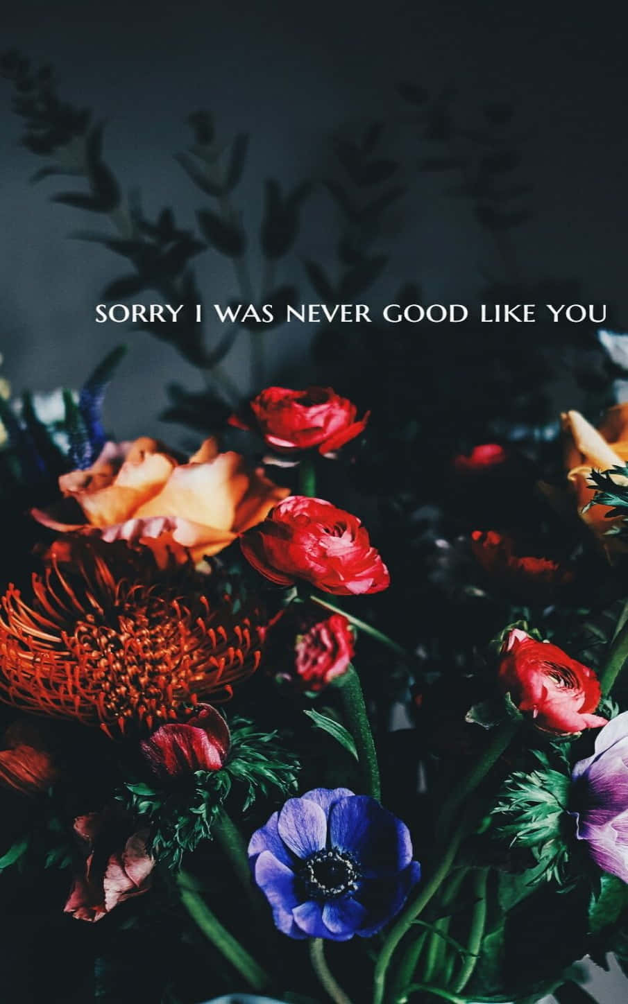 Dark Grunge Tumblr Aesthetic Flowers Background