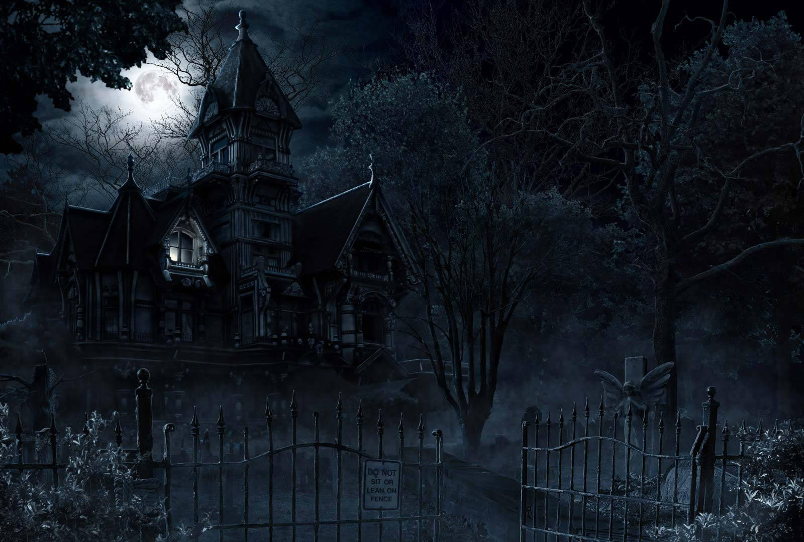 Dark Halloween Haunted Mansion