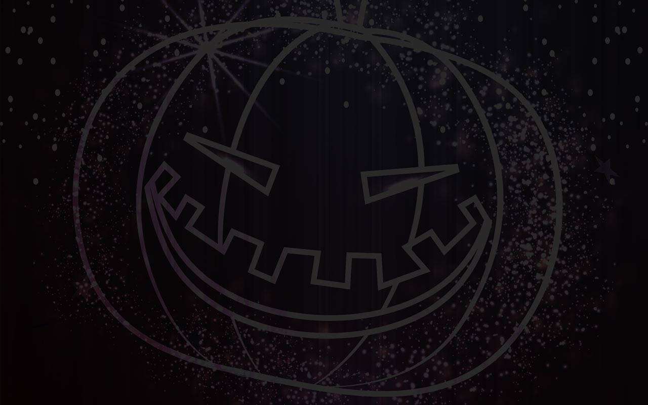 Dark Halloween Pumpkin Art Background