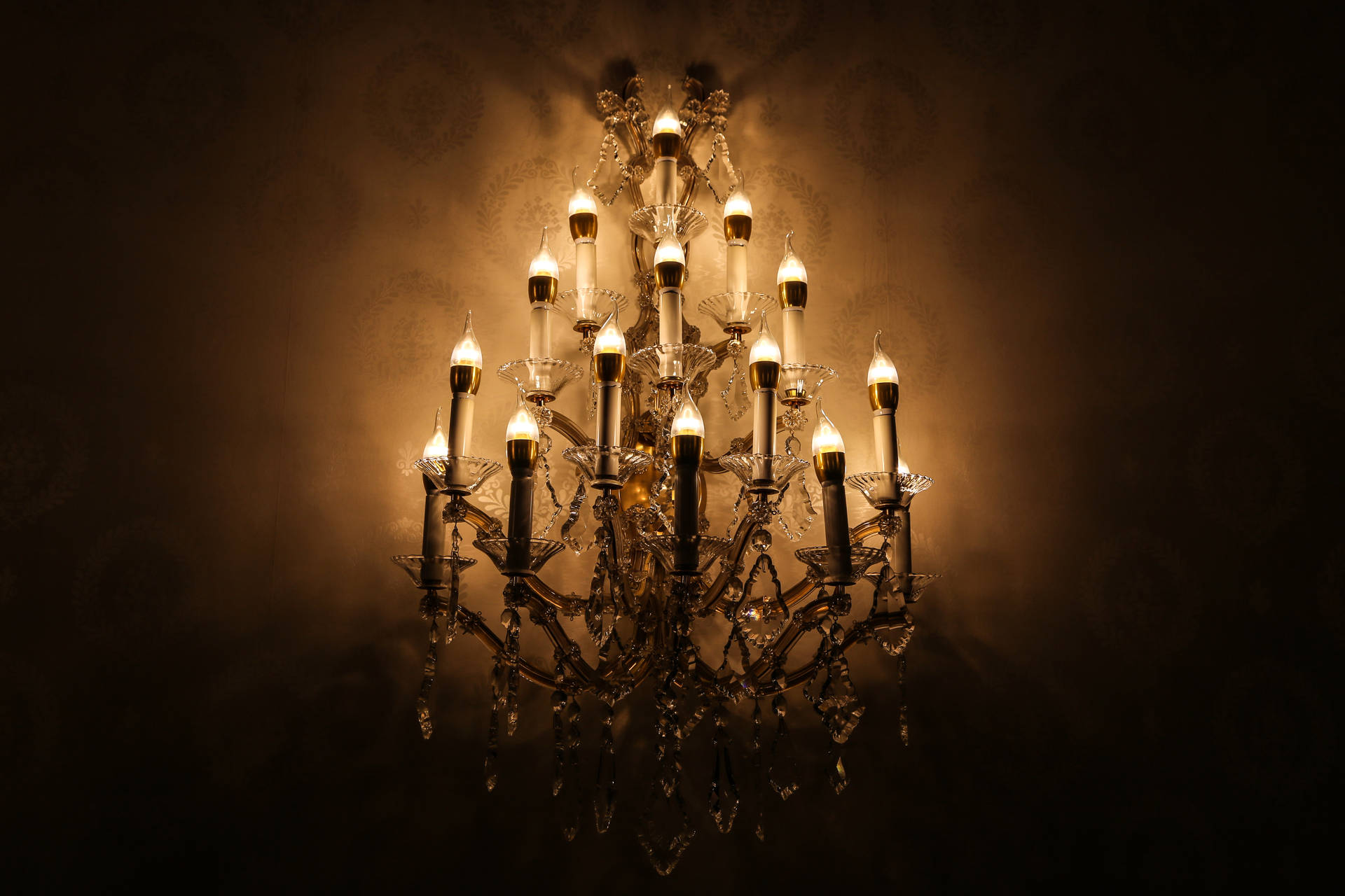 Dark Halloween Vintage Wall Light Background