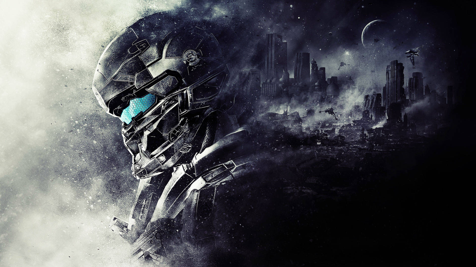 Dark Halo Master Chief Background