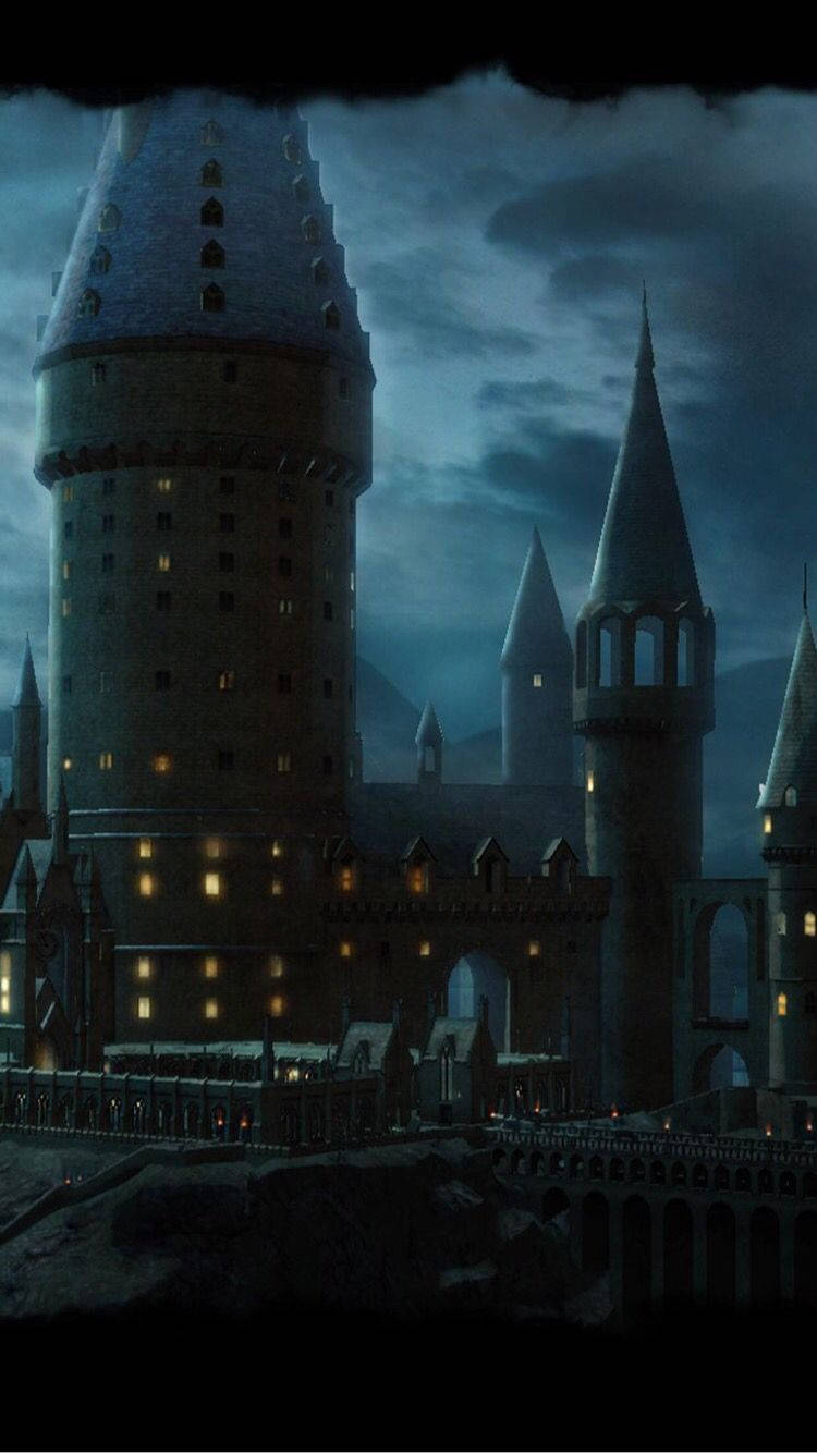 Dark Harry Potter Hogwarts Iphone Background