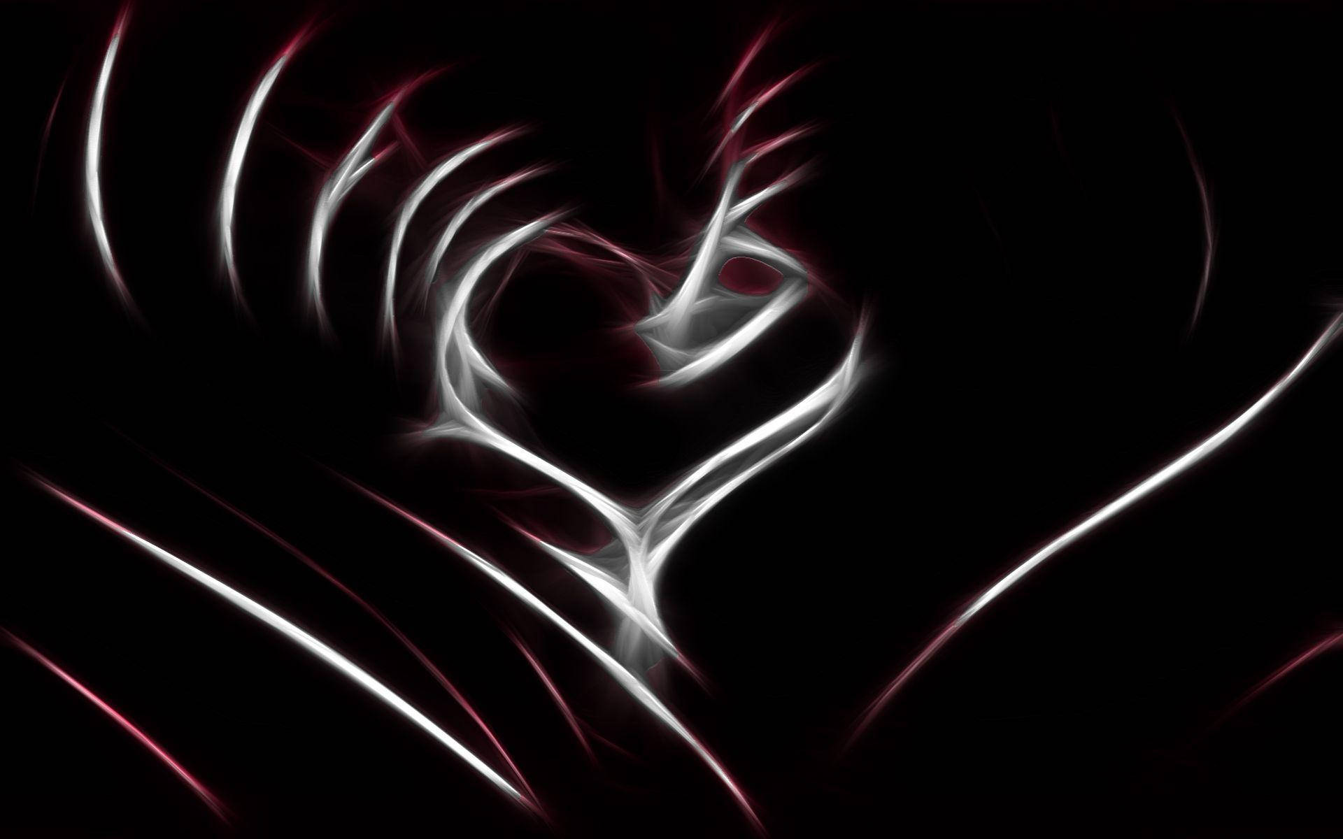 Dark Heart Abstract Art