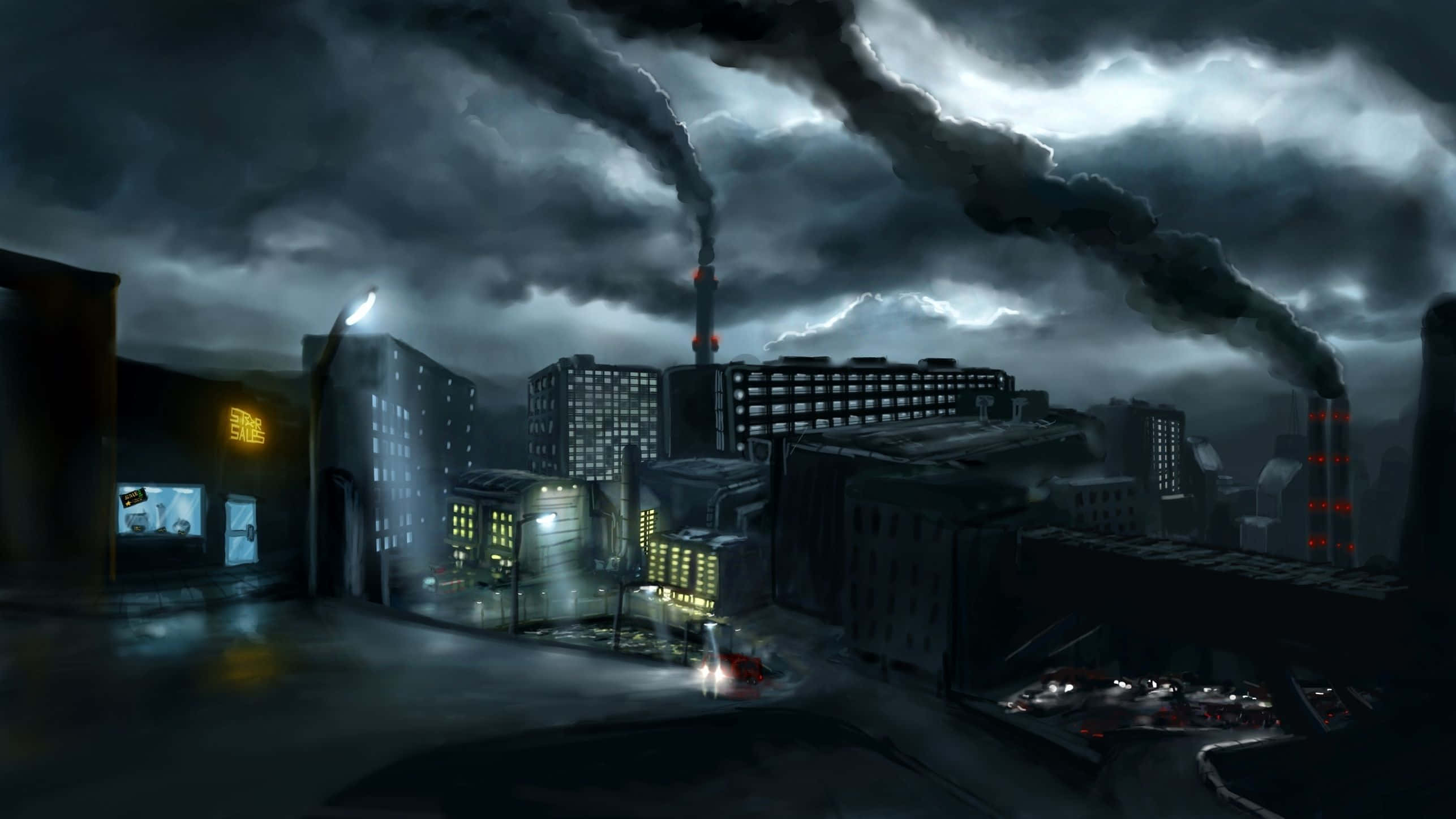 Dark Industrious City