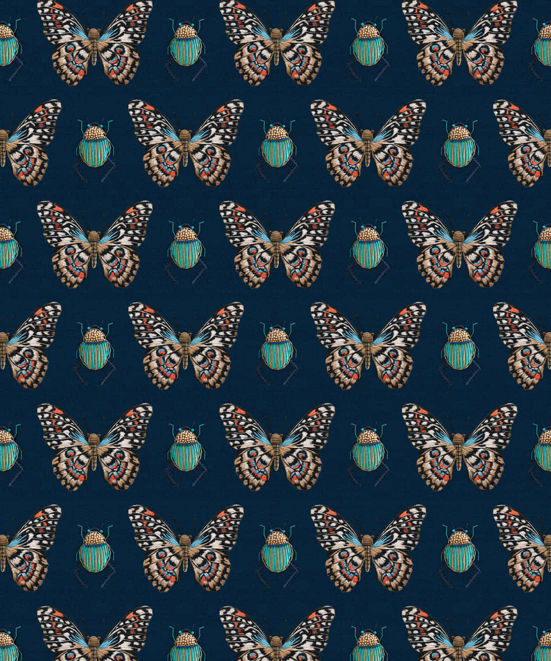 Dark Insects Wall Decor Background