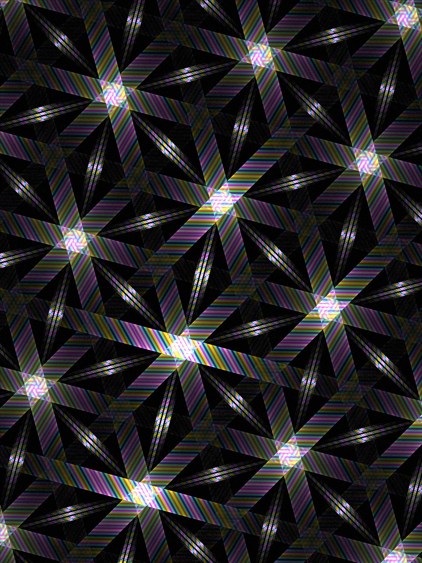 Dark Intersecting Hexagon Background