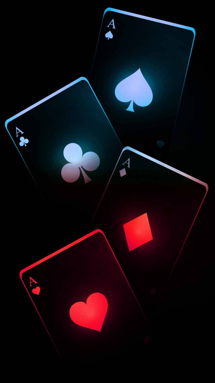 Dark Iphone Poker Cards Background