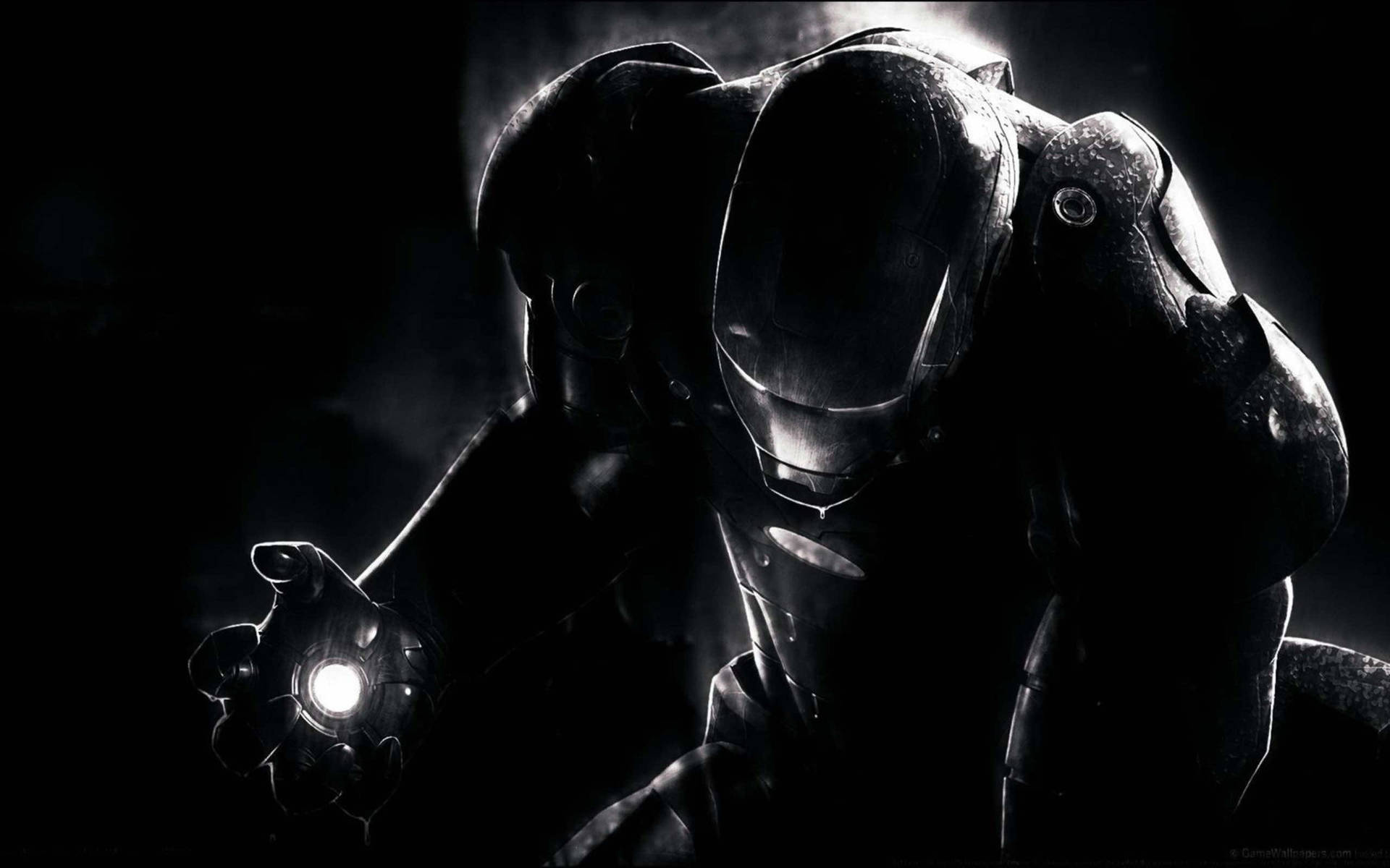 Dark Iron Man Black Mac Background