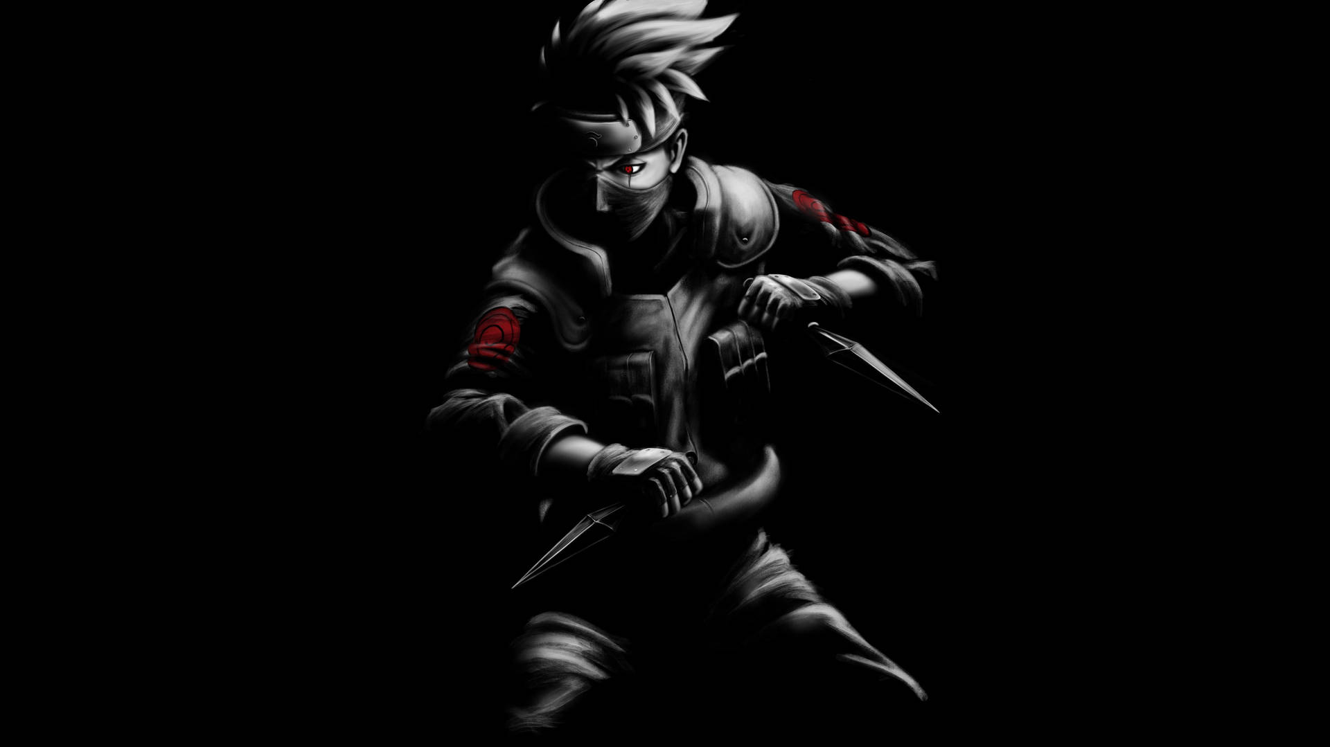 Dark Kakashi Naruto 4k Background