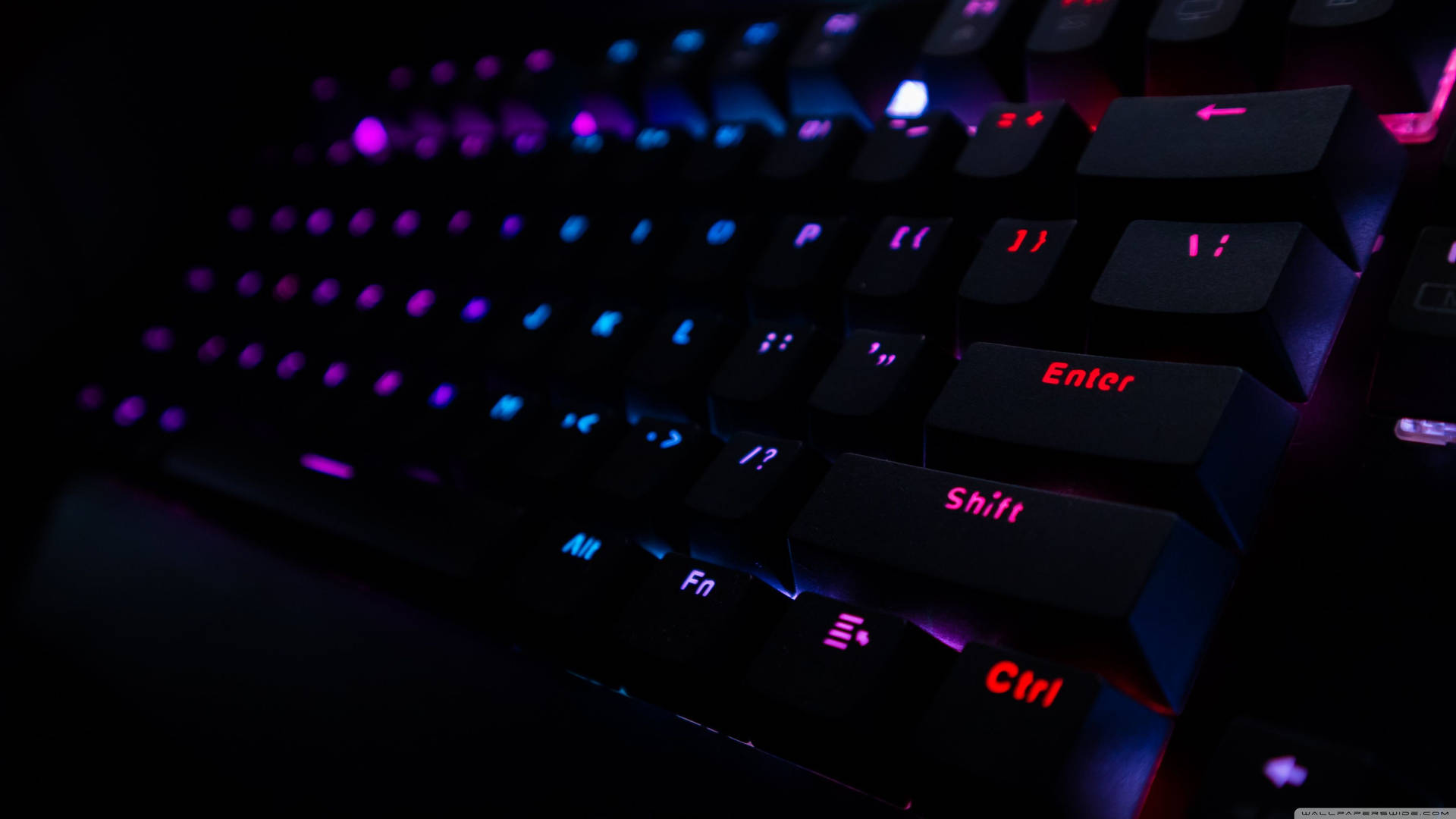 Dark Keyboard Rgb 4k Background