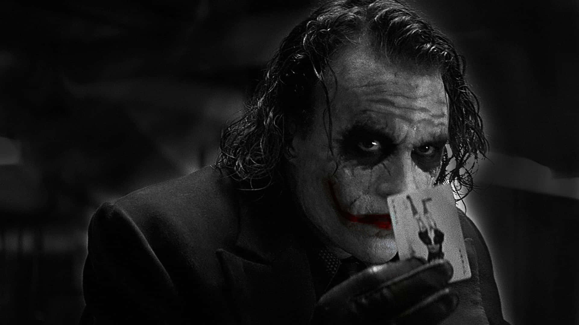 Dark Knight Joker In 4k Ultra Hd Black And White Poster Background
