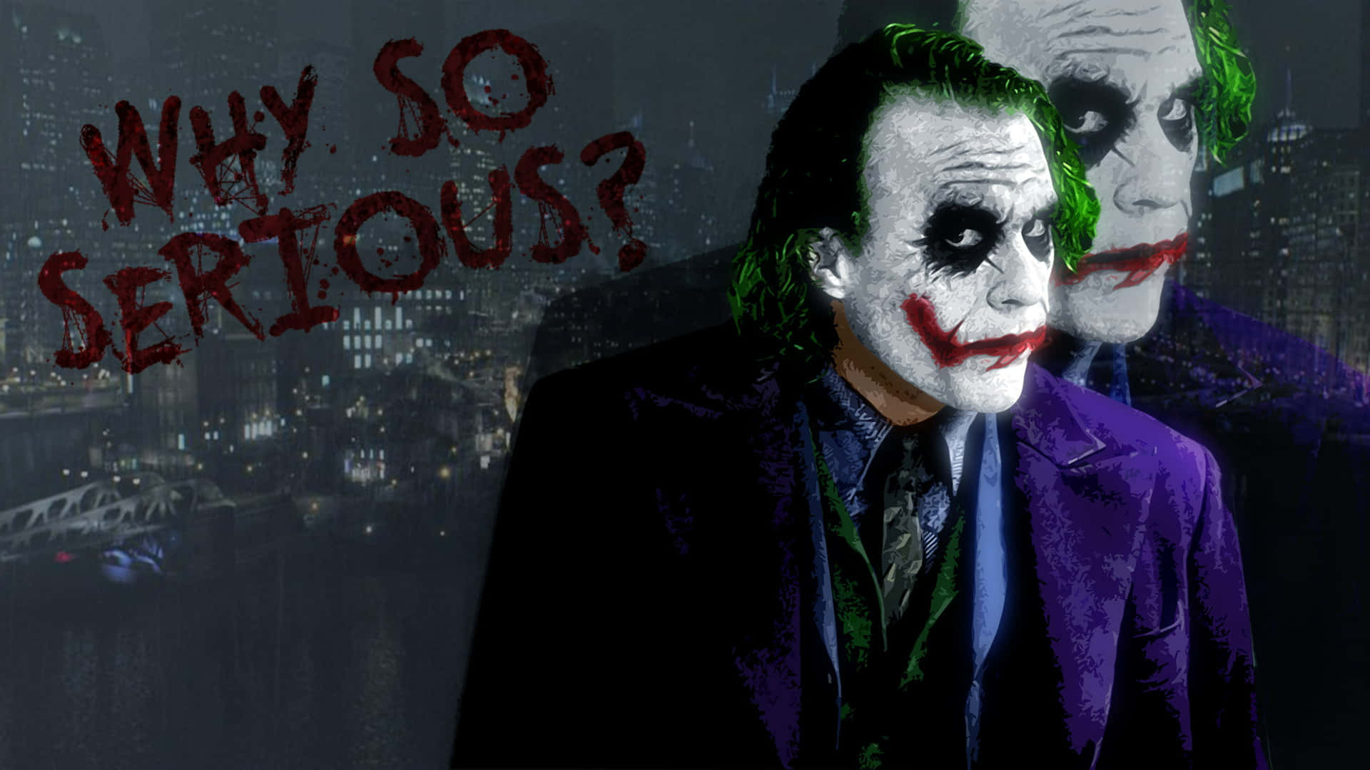 Dark Knight Joker In 4k Ultra Hd Landscape Background