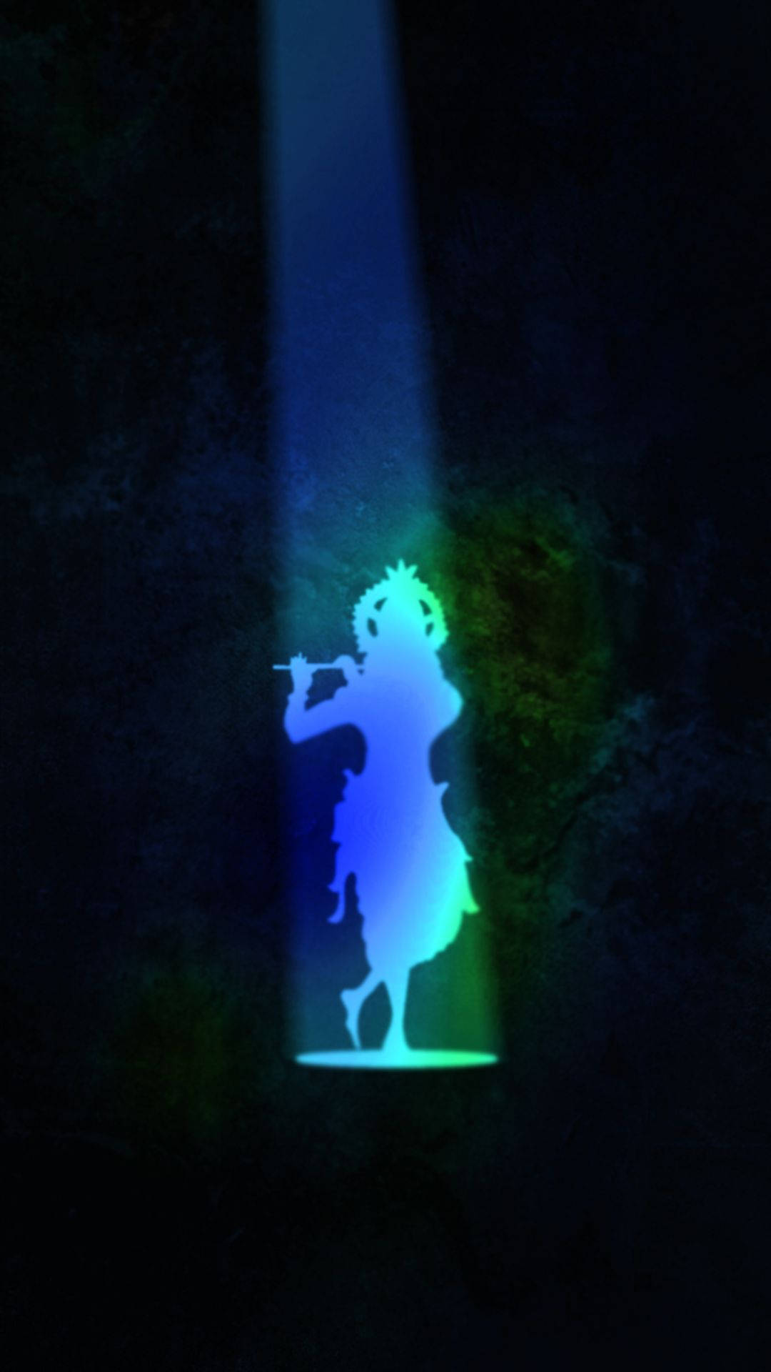 Dark Krishna In Spotlight Background