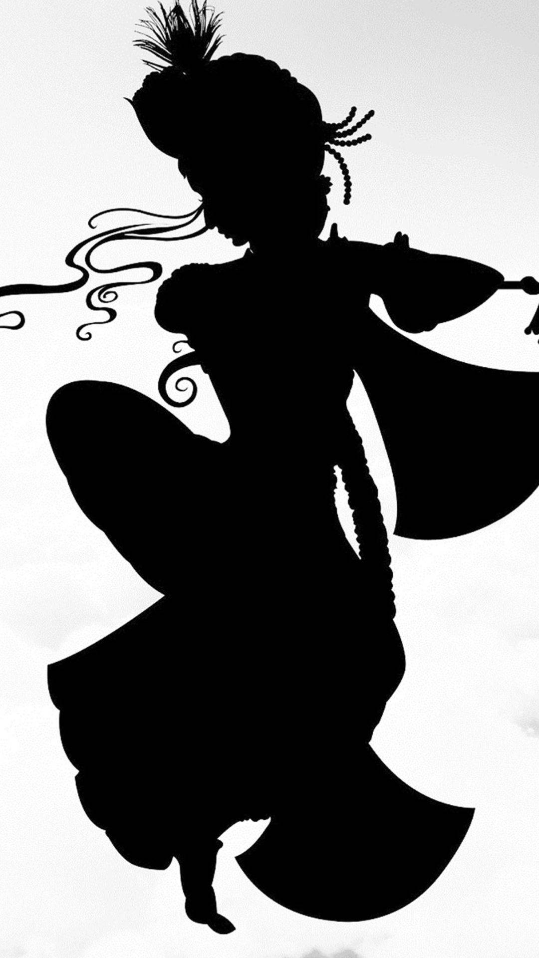 Dark Krishna Shadow Background