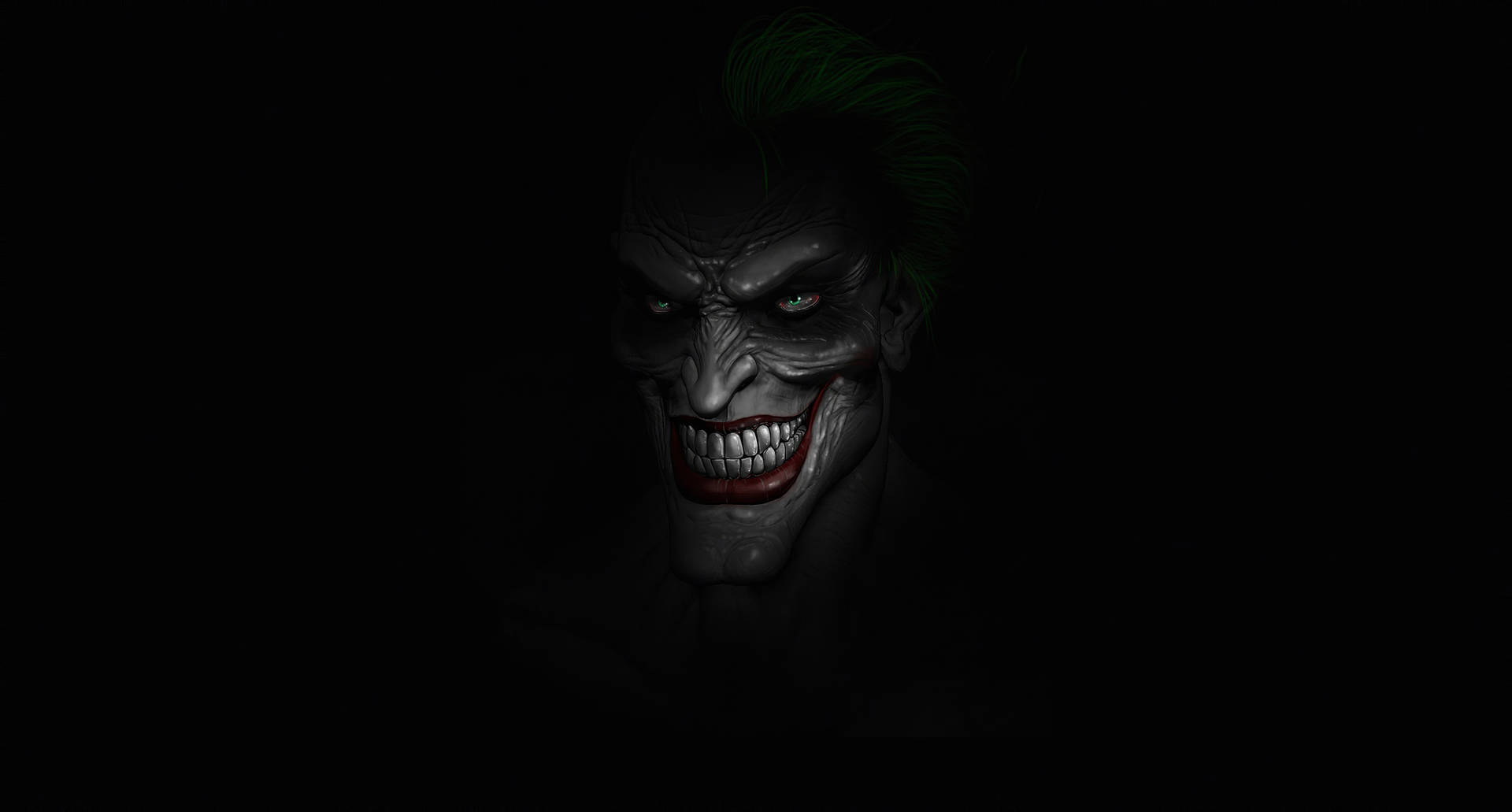 Dark Laptop Joker Creepy Smile Background