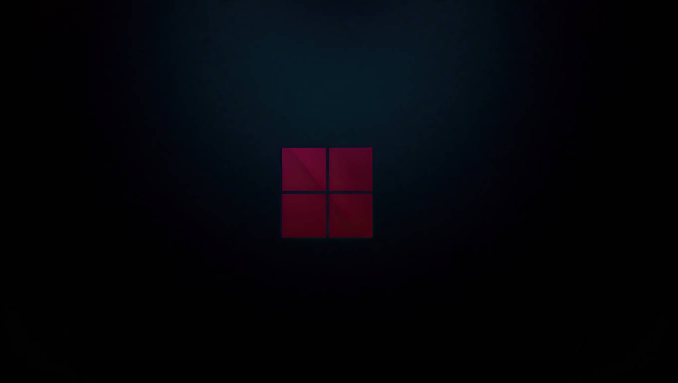 Dark Laptop Windows 11 Logo Background