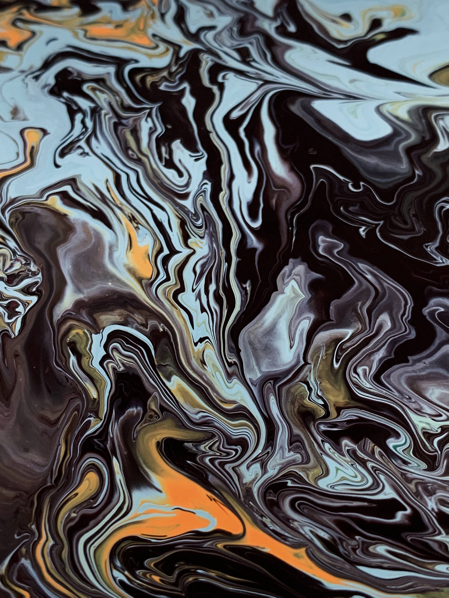 Dark Liquid Paints Background