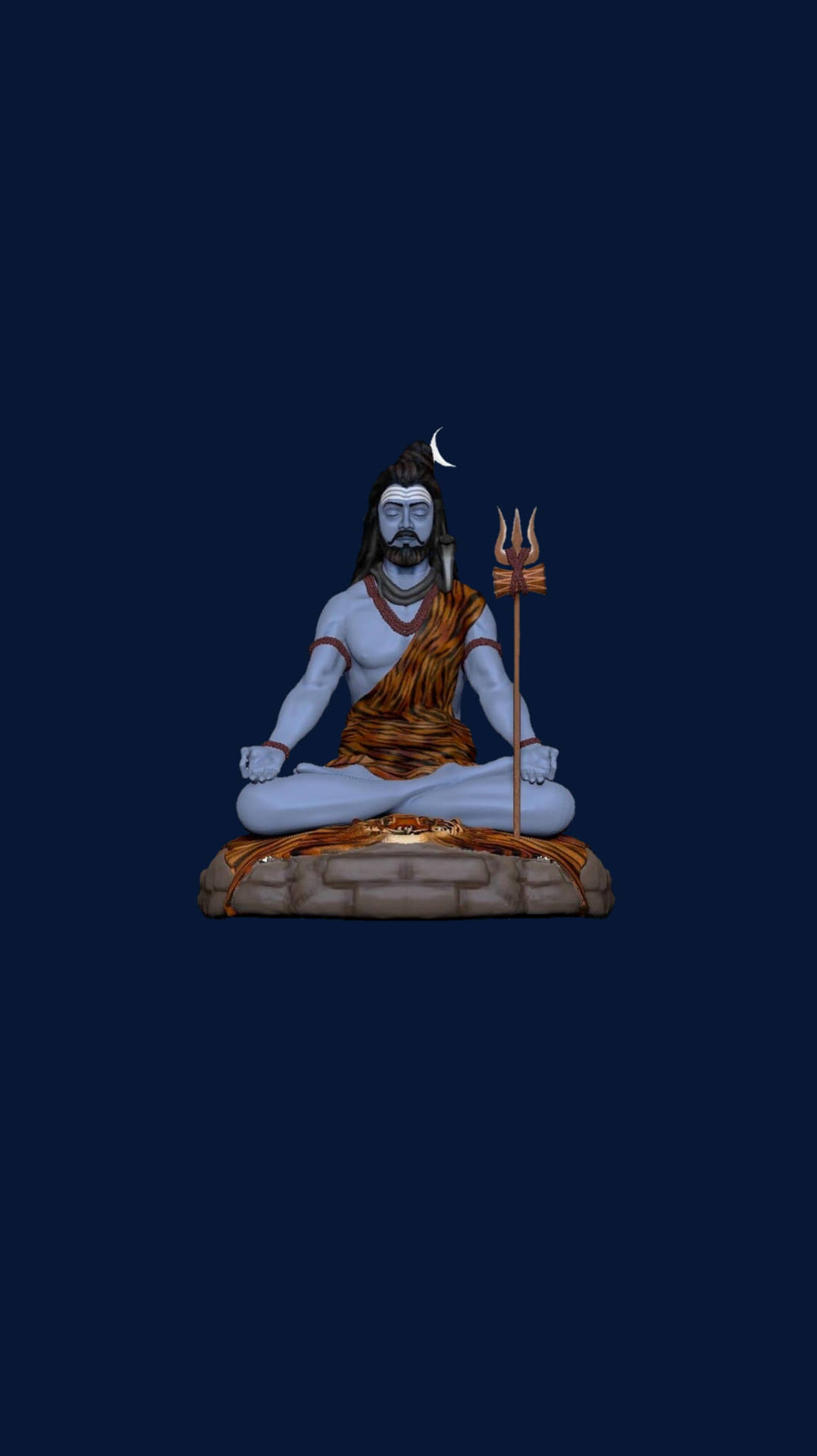 Dark Mahadev Meditating Hd Background