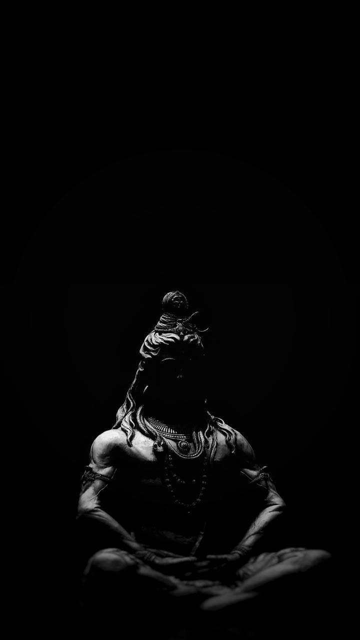 Dark Mahadev Statue Hd