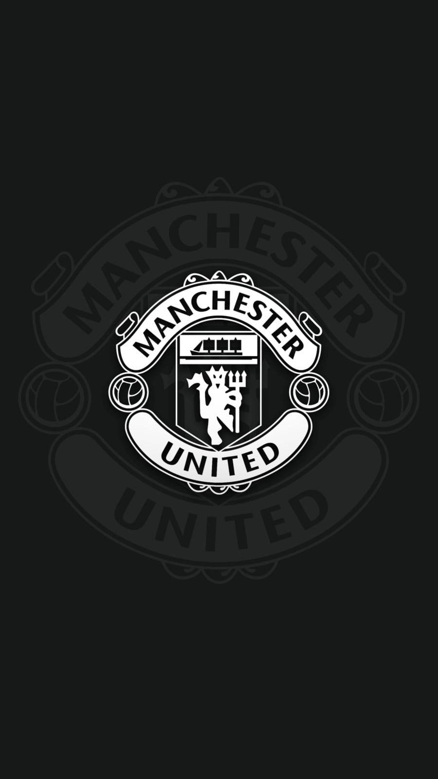 Dark Manchester United Mobile Background