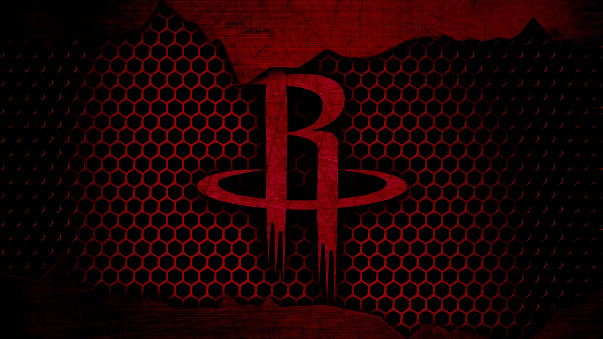 Dark Metallic Houston Rockets Background