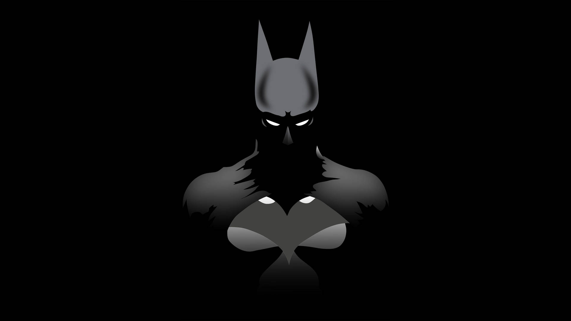 Dark Minimalist Batman Background