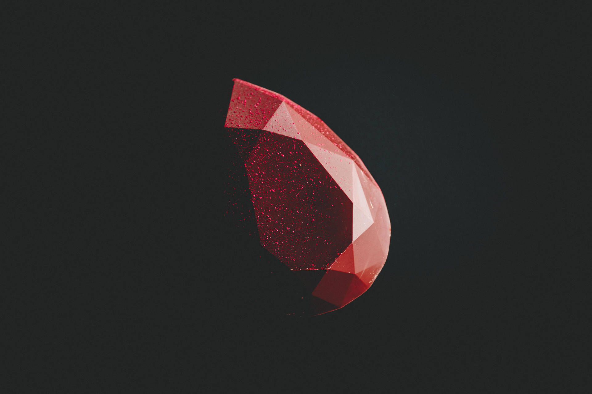 Dark Minimalist Ruby Background