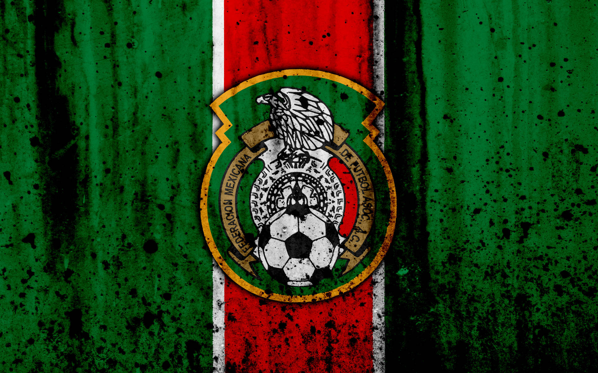 Dark Moldy Design Mexico National Football Team Background