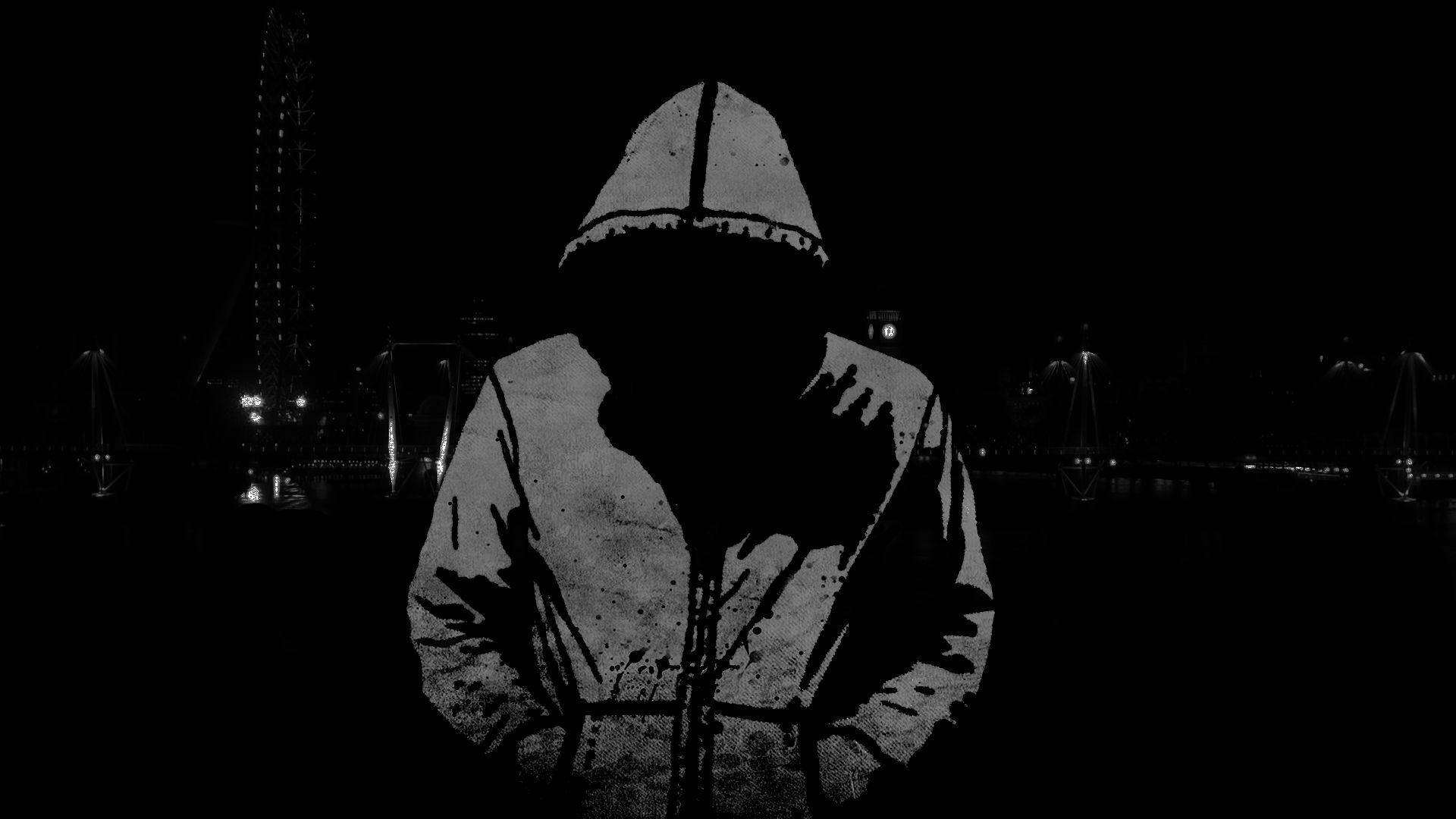 Dark Monochrome Hoodie Art Background