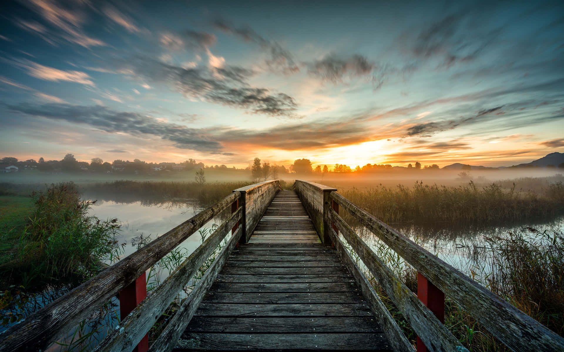 Dark Morning Sunrise Background