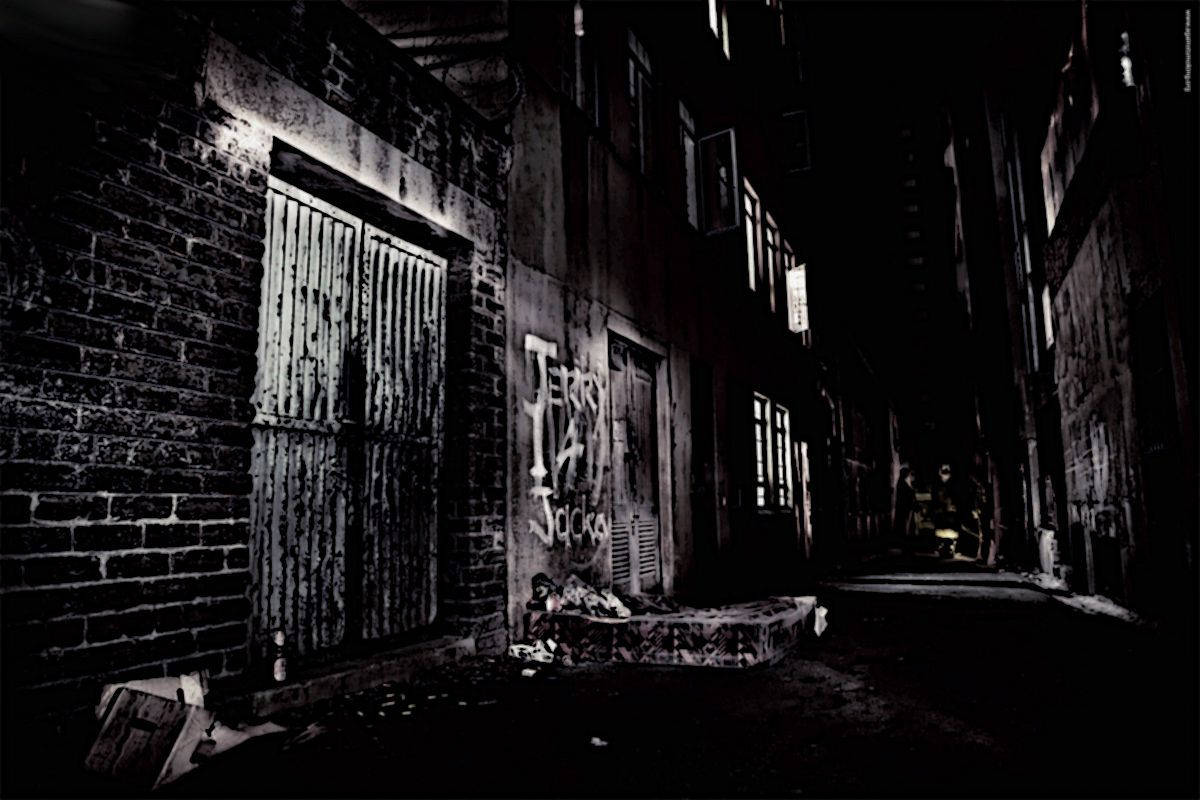 Dark Mystery Alleyway Digital Art