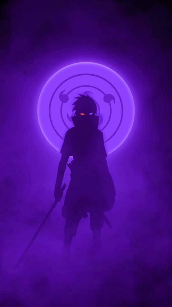 Dark Naruto Character, Purple Sasuke Background