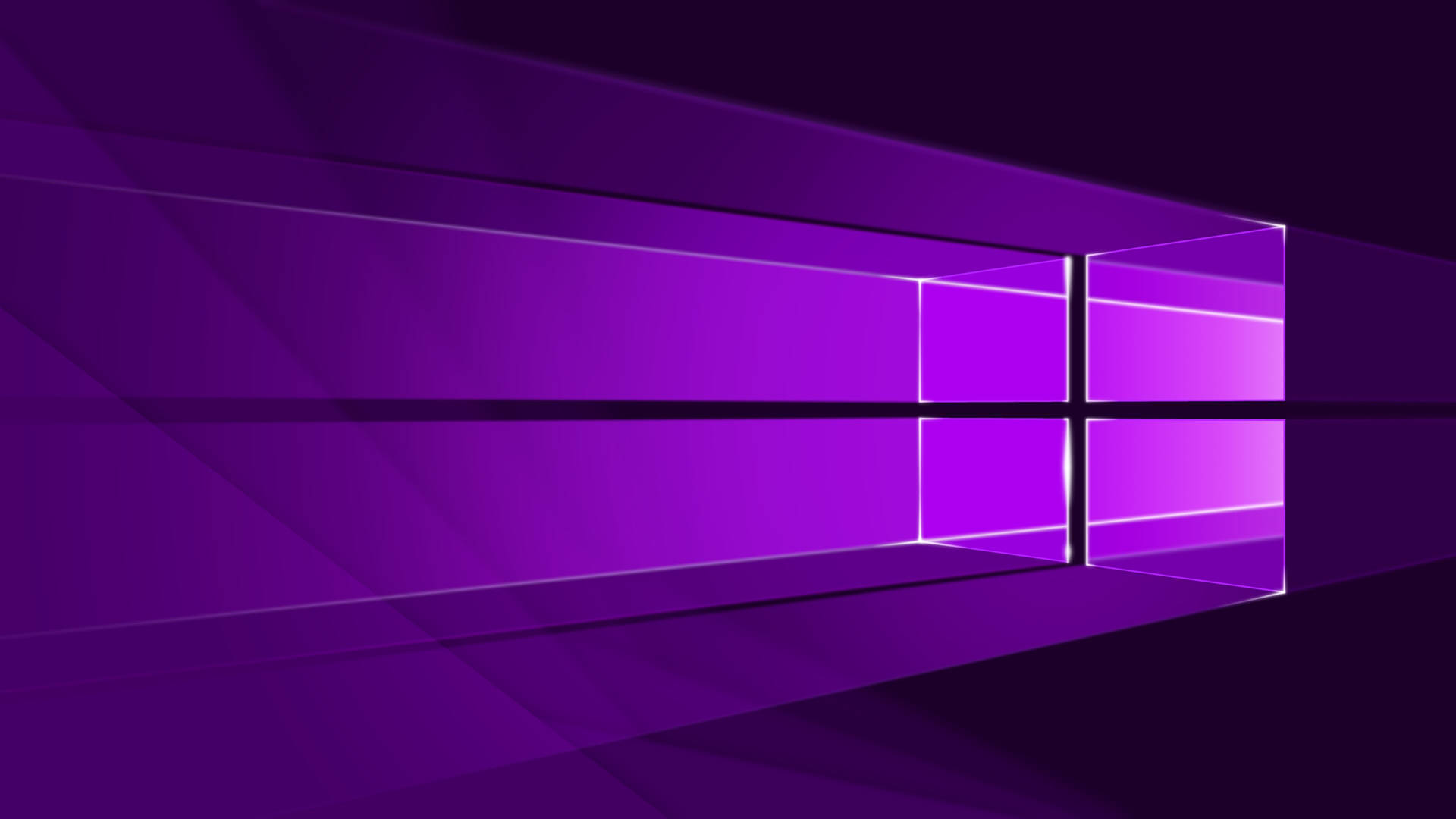 Dark Neon Purple Windows Logo Background