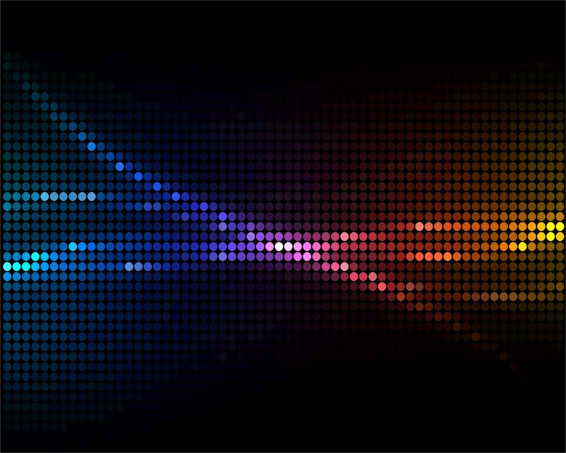 Dark Neon Rainbow Dots Background