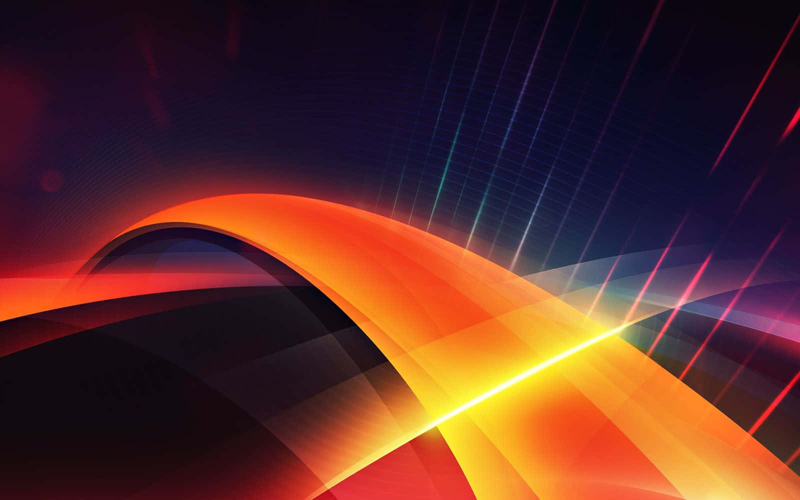 Dark Orange Abstract Desktop