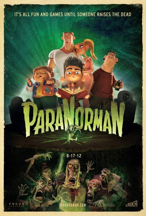 Dark Paranorman Movie Poster With Date Background