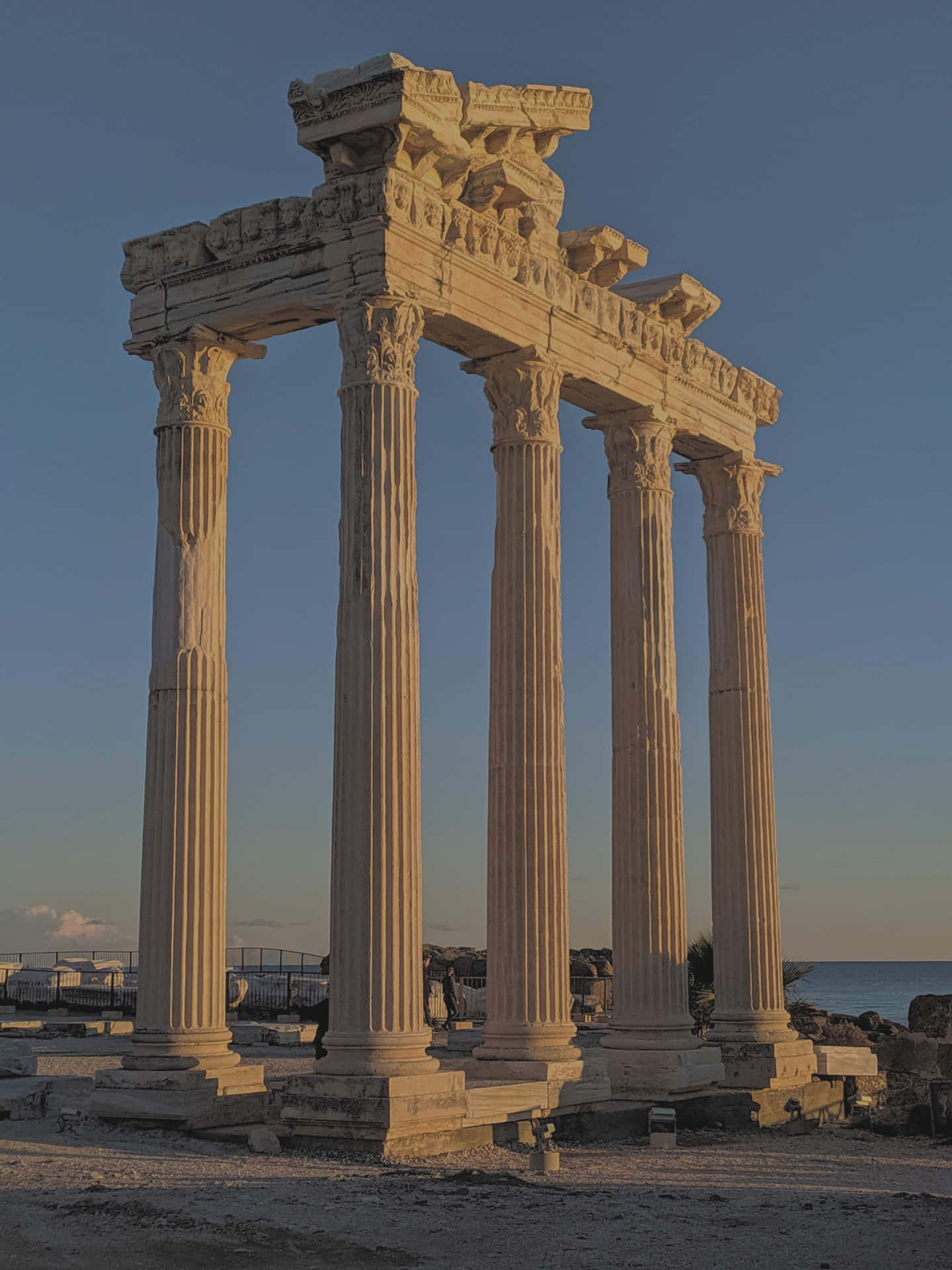 Dark Period In Temple Of Apollo Background