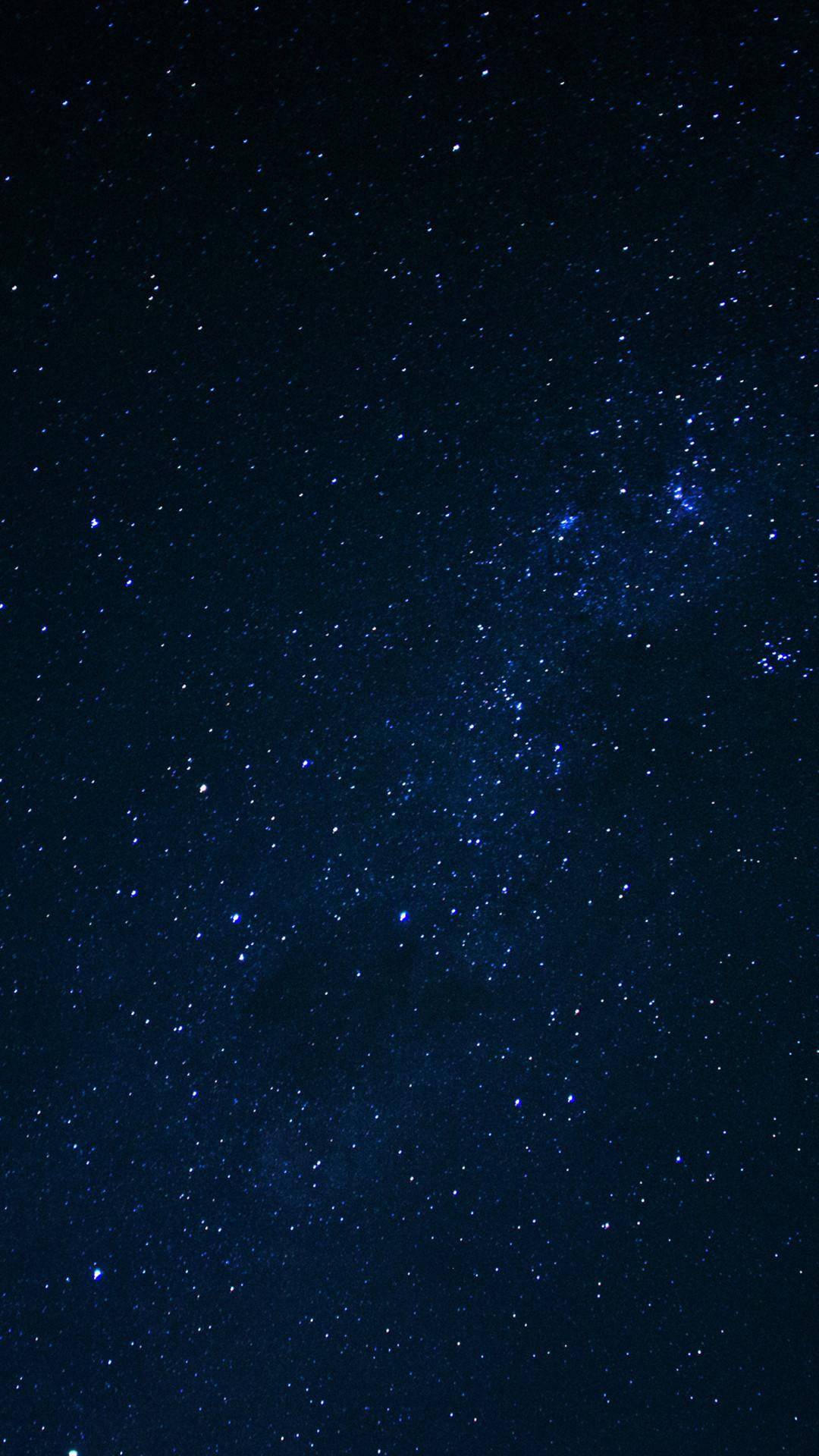 Dark Phone Blue Night Sky Background