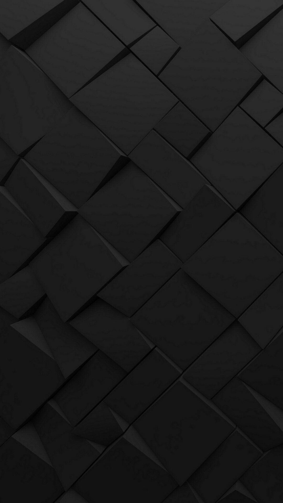 Dark Phone Uneven Cubes Background