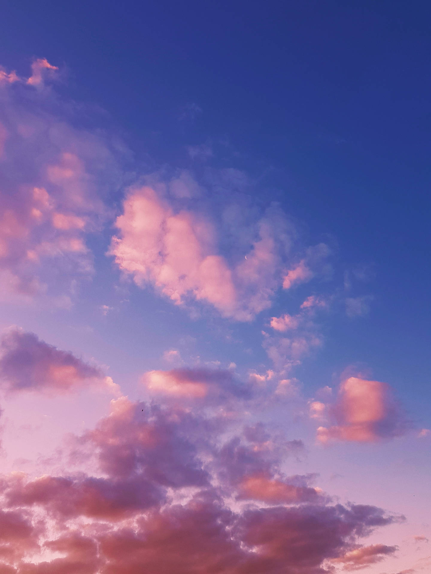 Dark Pink And Blue Cloud Aesthetic Background