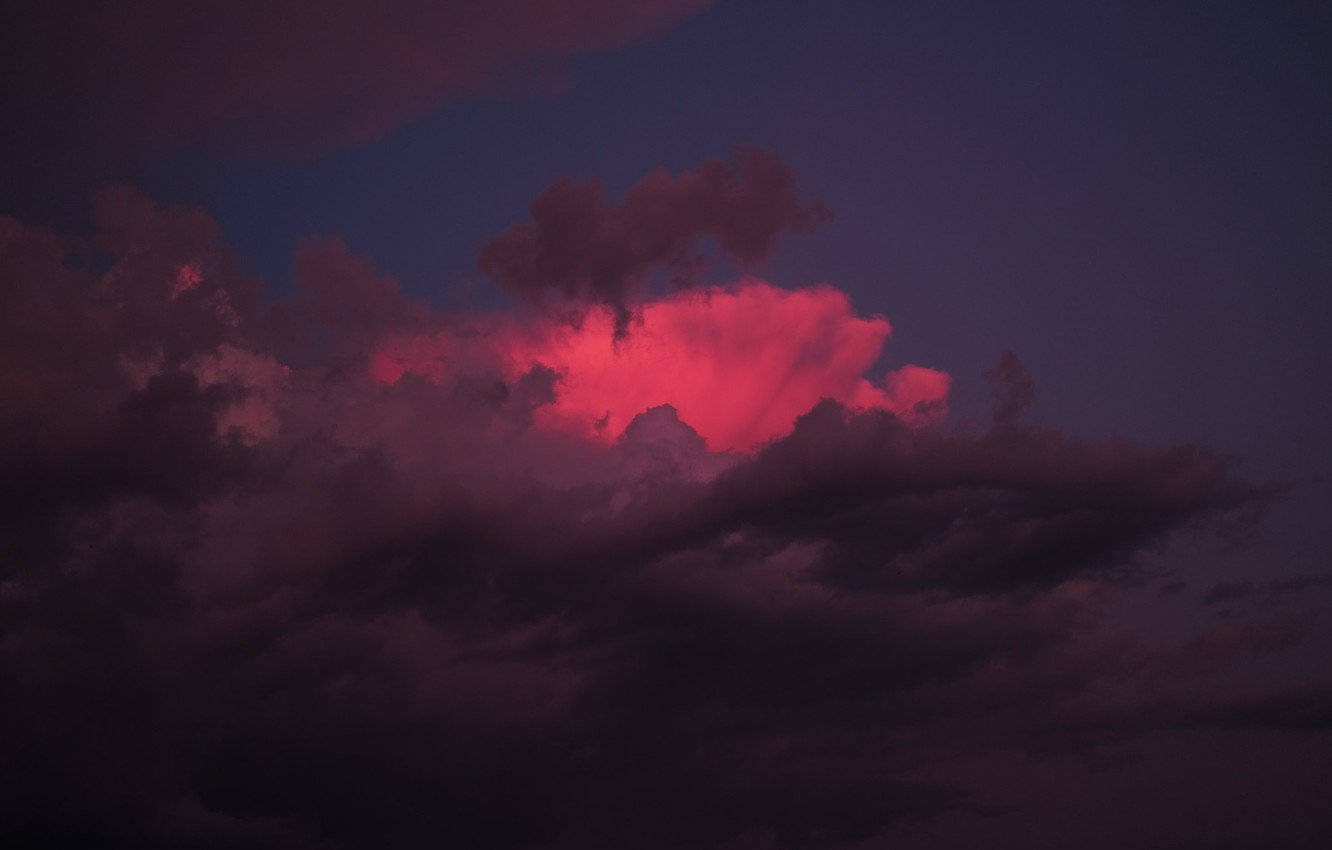 Dark Pink Cloud Background