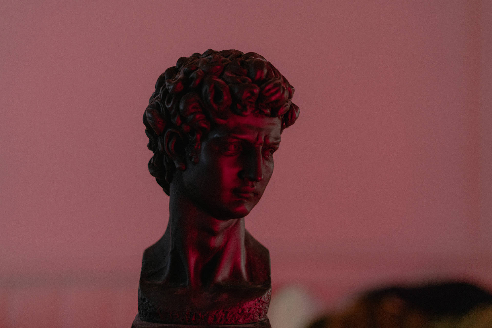 Dark Pink David Sculpture