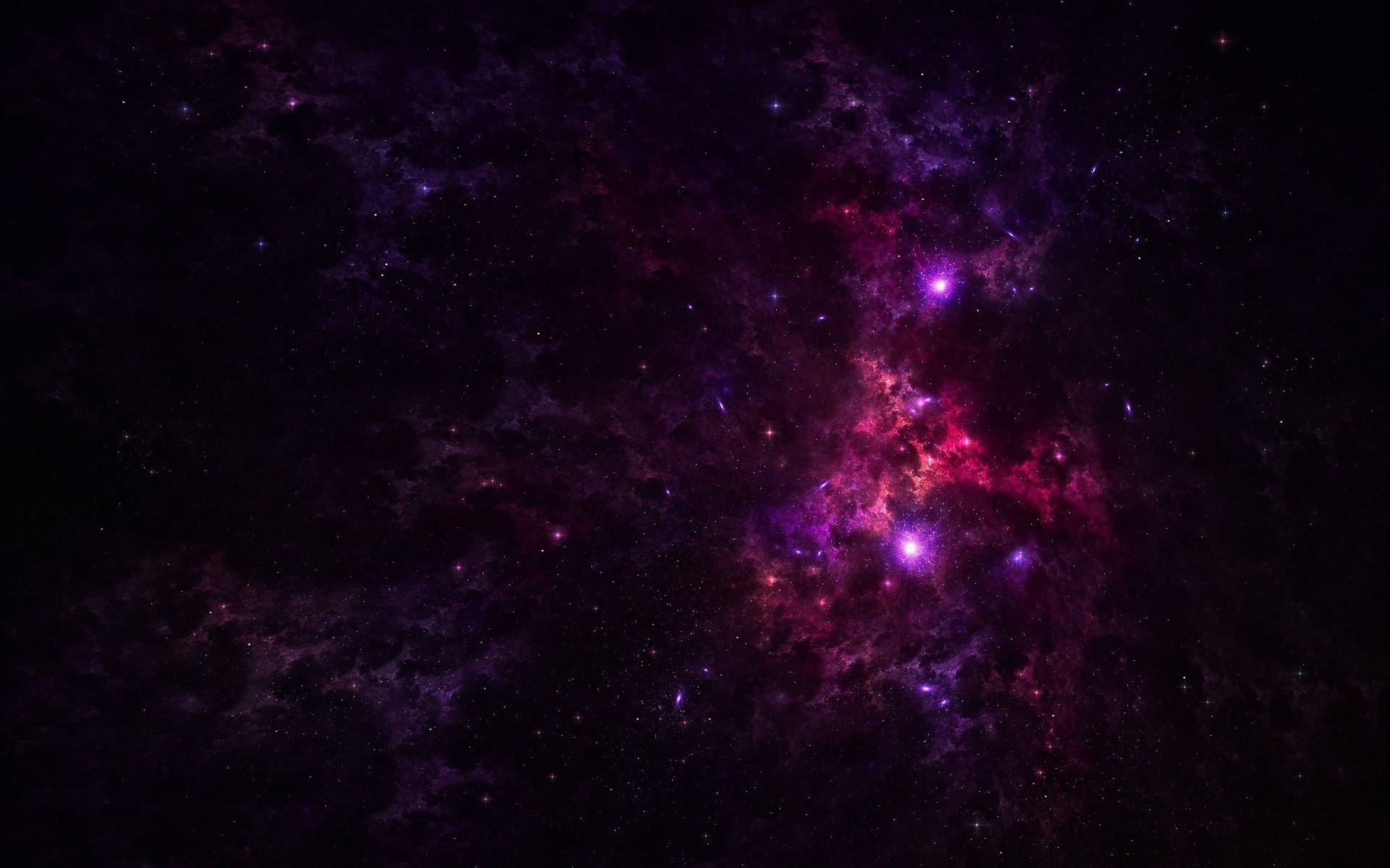 Dark Pink Galaxy Background