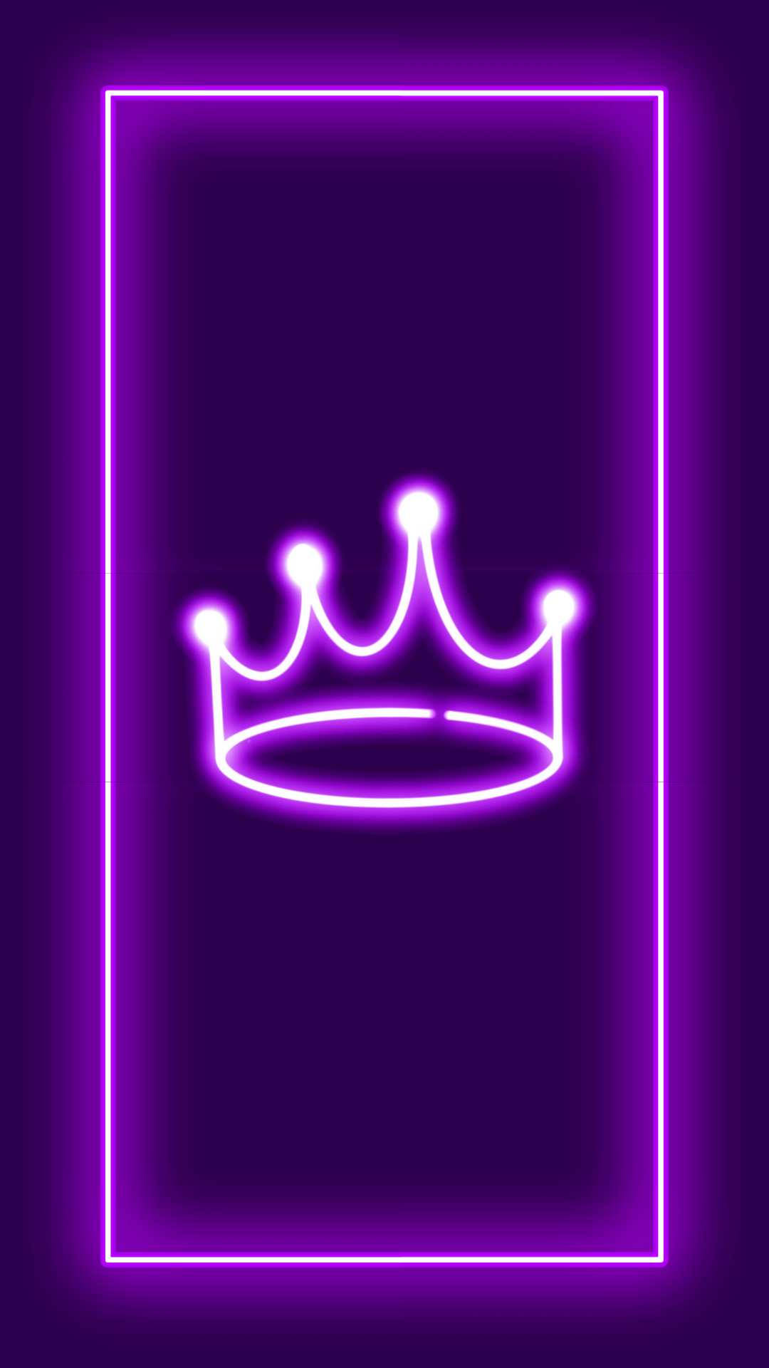 Dark Purple Aesthetic Crown Icon Background
