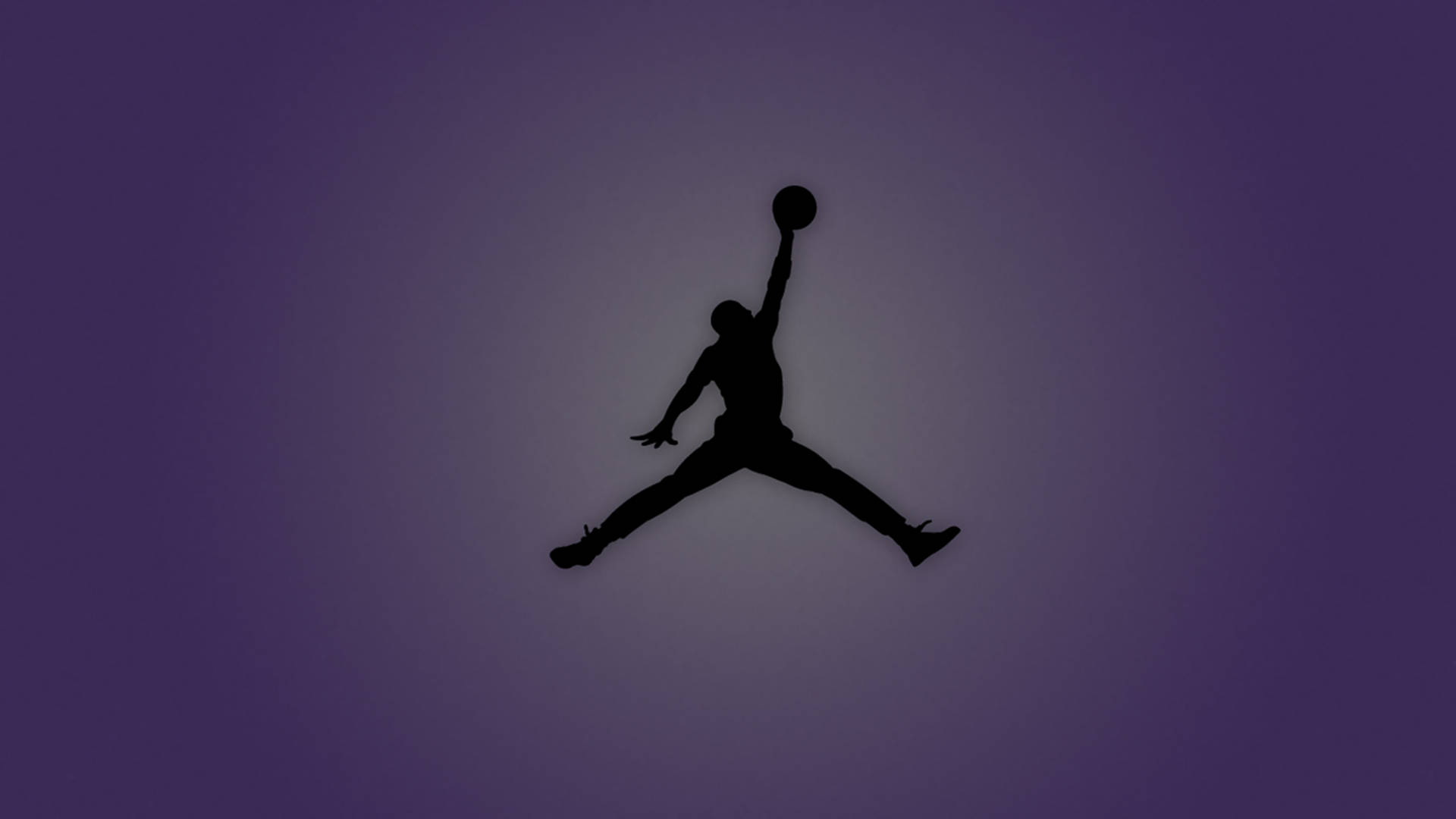 Dark Purple Air Jordan Logo Background