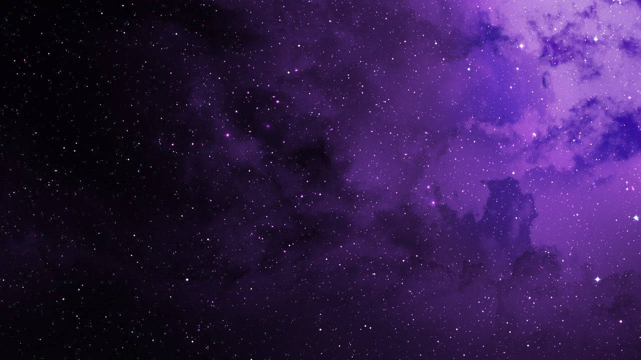 Dark Purple And Black Galaxy Background