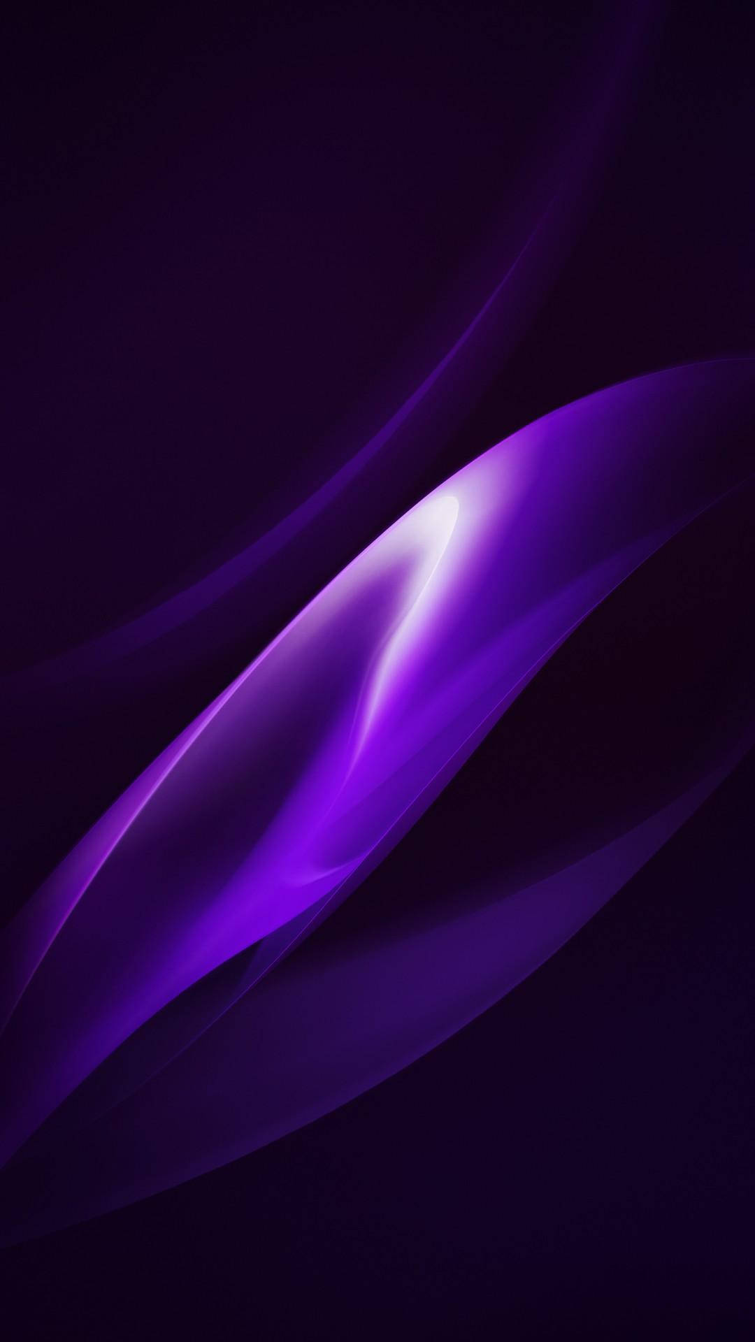 Dark Purple And Black Wave Abstract Background