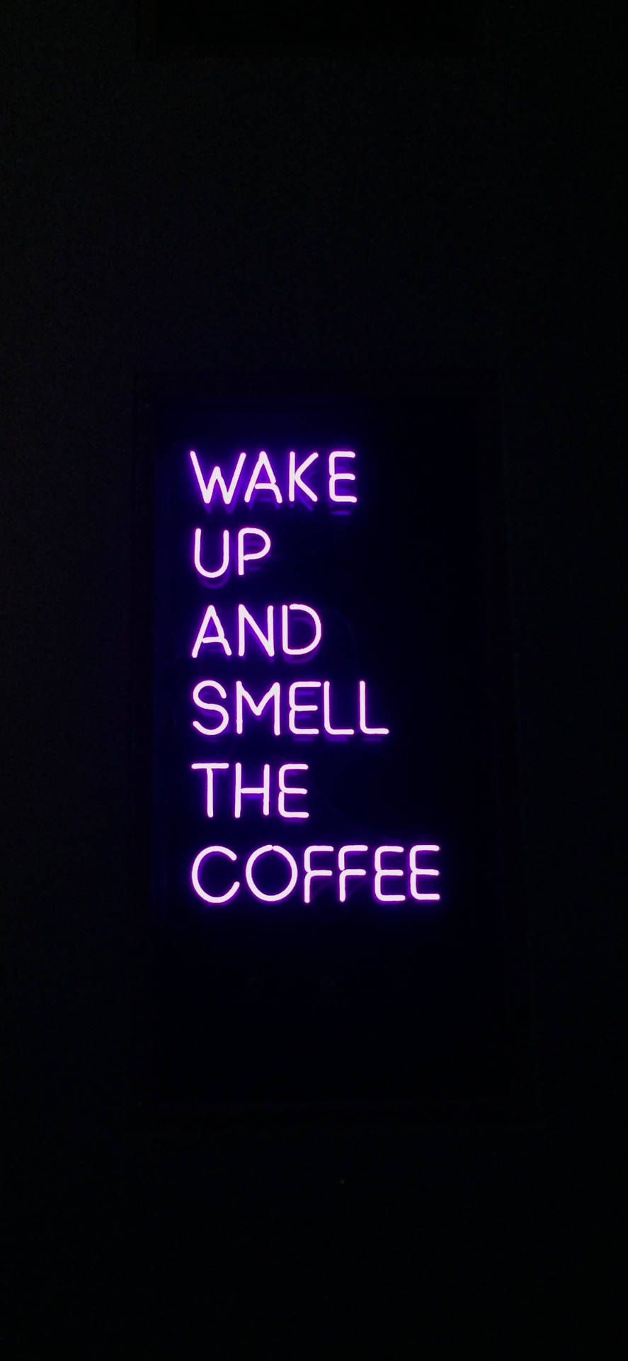 Dark Purple Coffee Signage