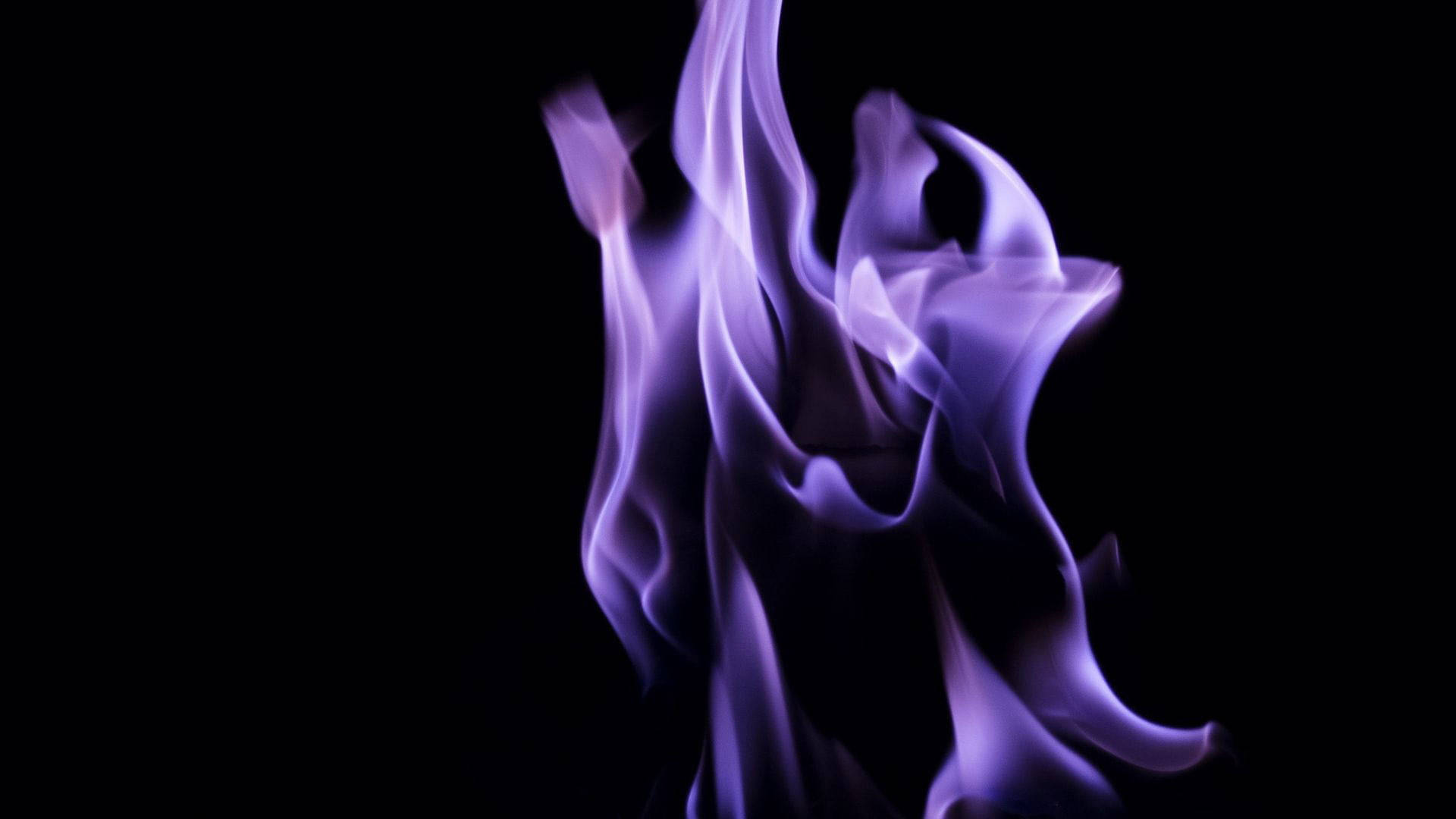 Dark Purple Fire Flames Background